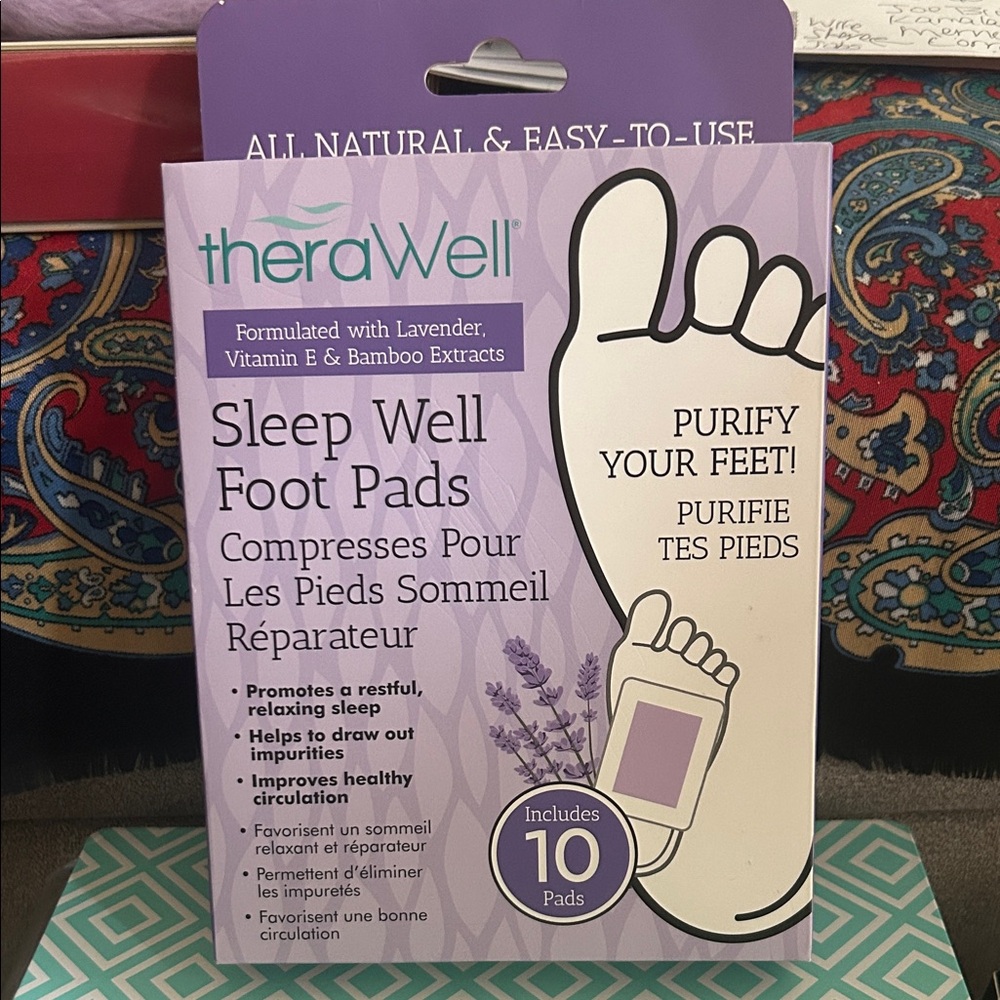 Sleep Well Foot Pads – Lavender (Purple) – 10 Pads